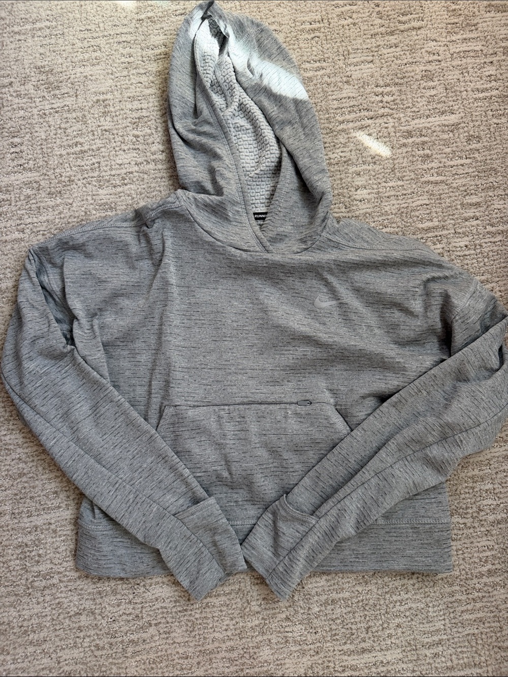Nike Heather Gray Women's Hooded Crew Sweater